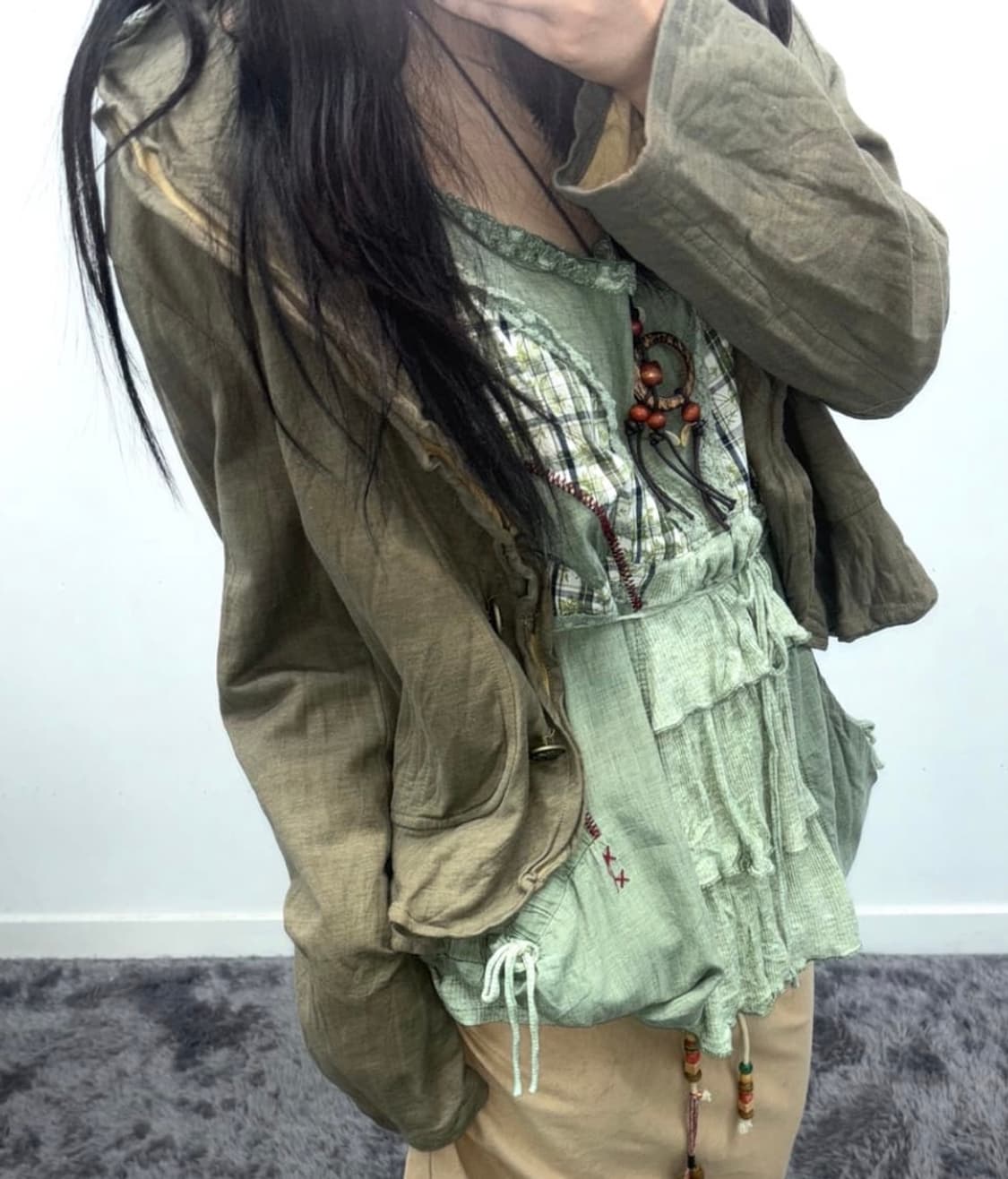 빈티지 카라 자켓 상품이미지1