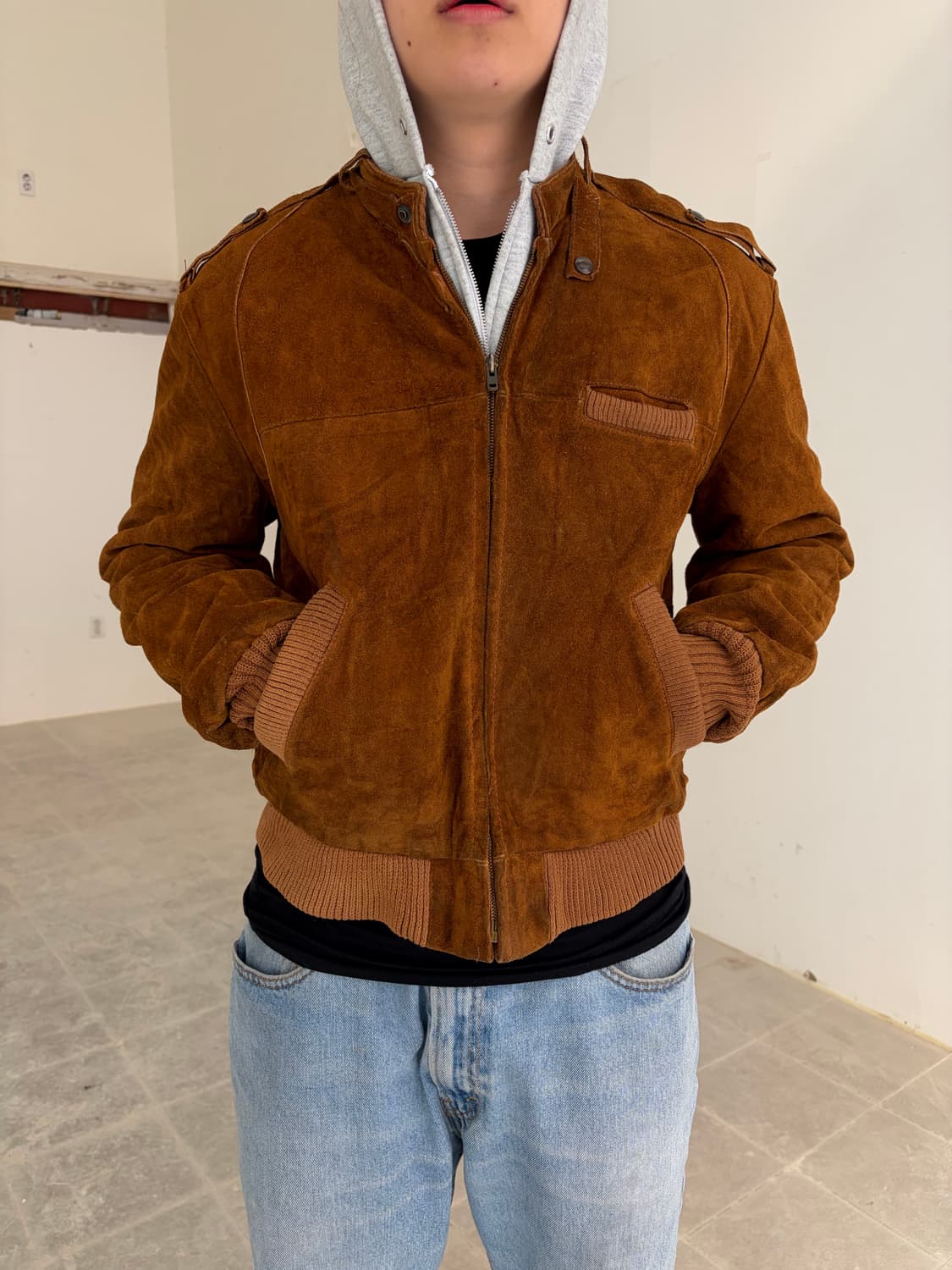 60-70’s American ideal zipper suede 상품이미지3