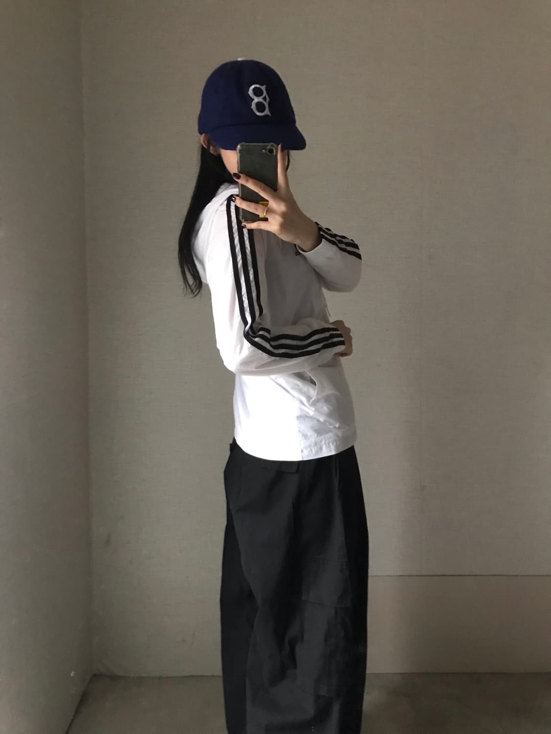 아디다스 흰검 후드 바람막이 상품이미지3