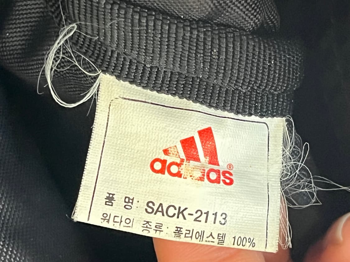 90s 아디다스 빈티지 체크 럭색 백팩 가방 상품이미지6