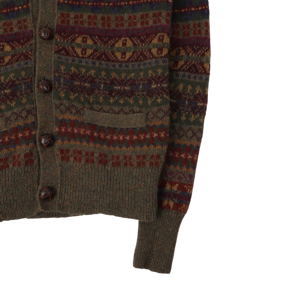 폴로 랄프로렌 카키 페어아일 울 가디건 상품이미지4