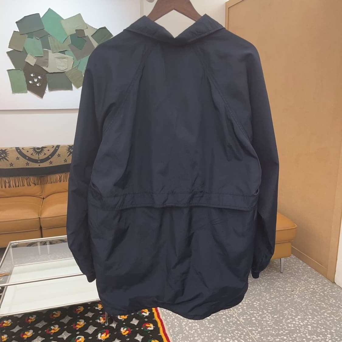 리복 올드스쿨 레트로 빈티지 래글런 배색 바람막이 자켓 L C08143 상품이미지4