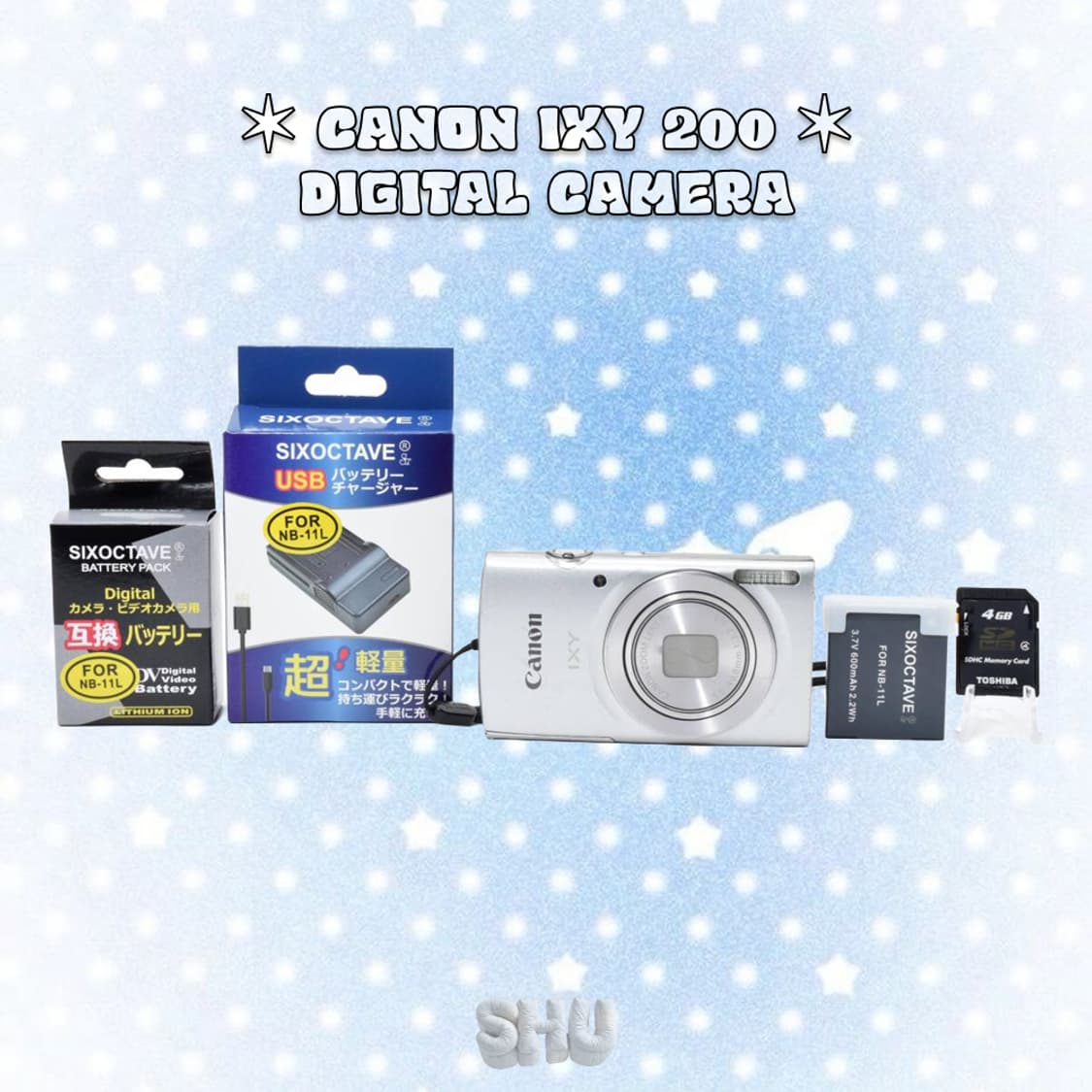 캐논 익시 IXY 200 (익서스 IXUS 185) 빈티지 디카 실버 상품이미지3