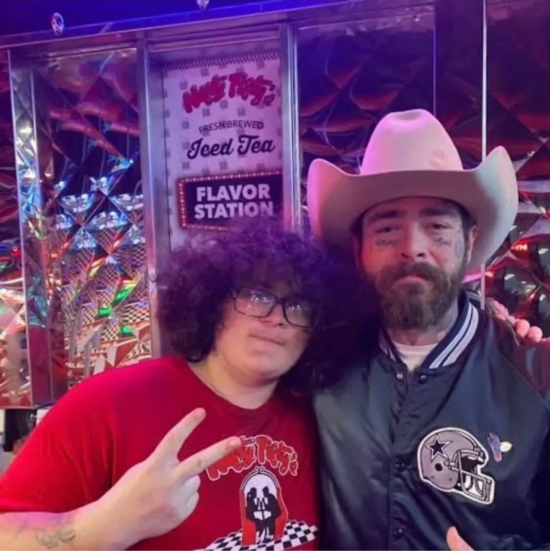 (포스트 말론 착용)90's 초크라인 댈러스 카우보이 새틴 바시티 자켓 상품이미지5