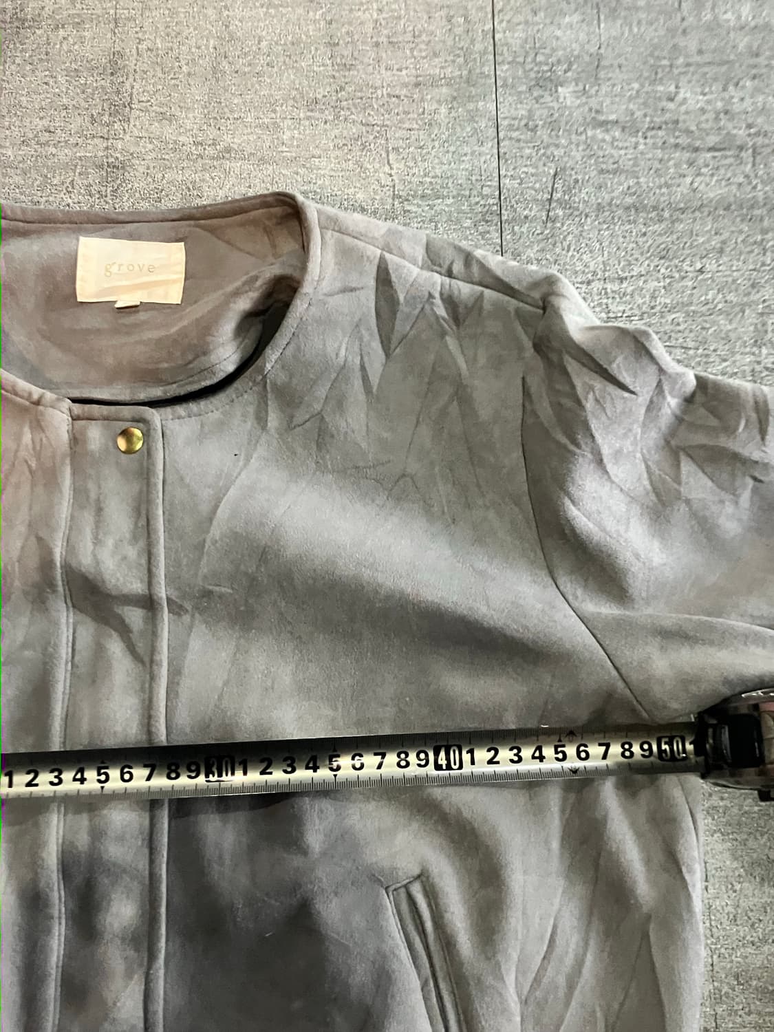 일본빈티지 Grove 그로브 하구미모리걸 달천깔페어리 블루종자켓 상품이미지2