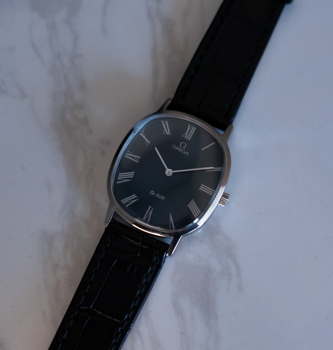 오메가 엘립스 네이비 빈티지 수동 시계 상품이미지2