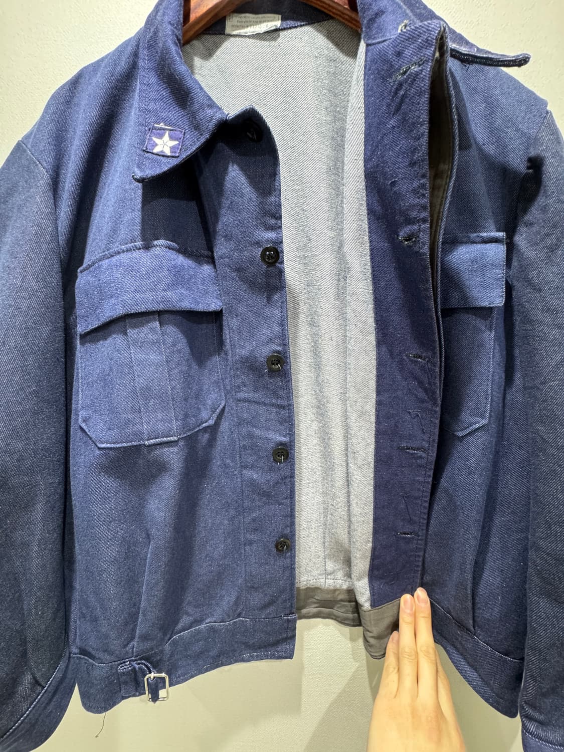 1987 이탈리아군 데님 워크 자켓 상품이미지3