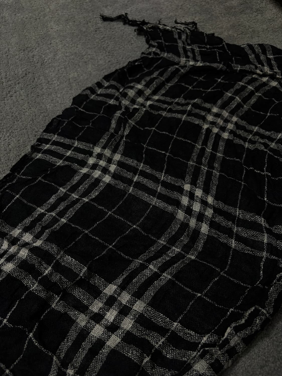 Vintage minimal grunge flannel scarf 상품이미지3