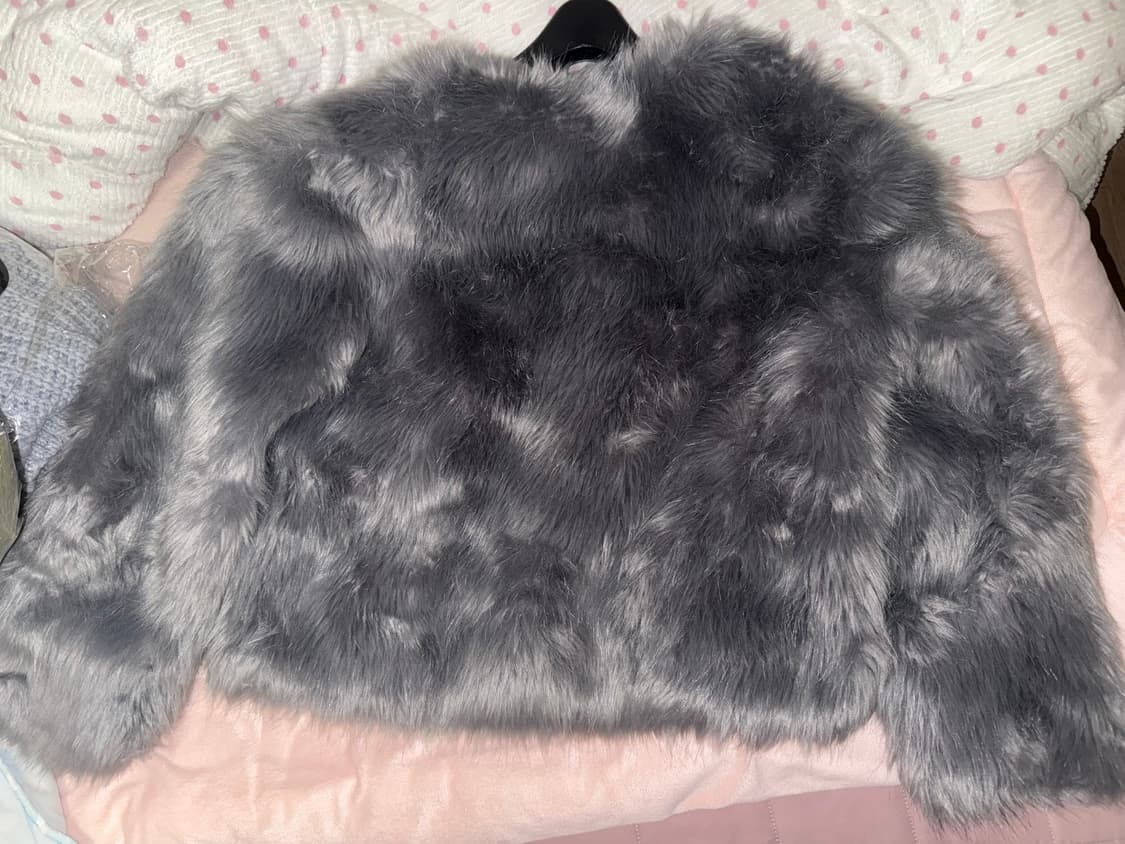 오도어 퍼 자켓 윈터그레이 애즈온보헤미안서울오호스쓰리타임즈갸루 상품이미지2