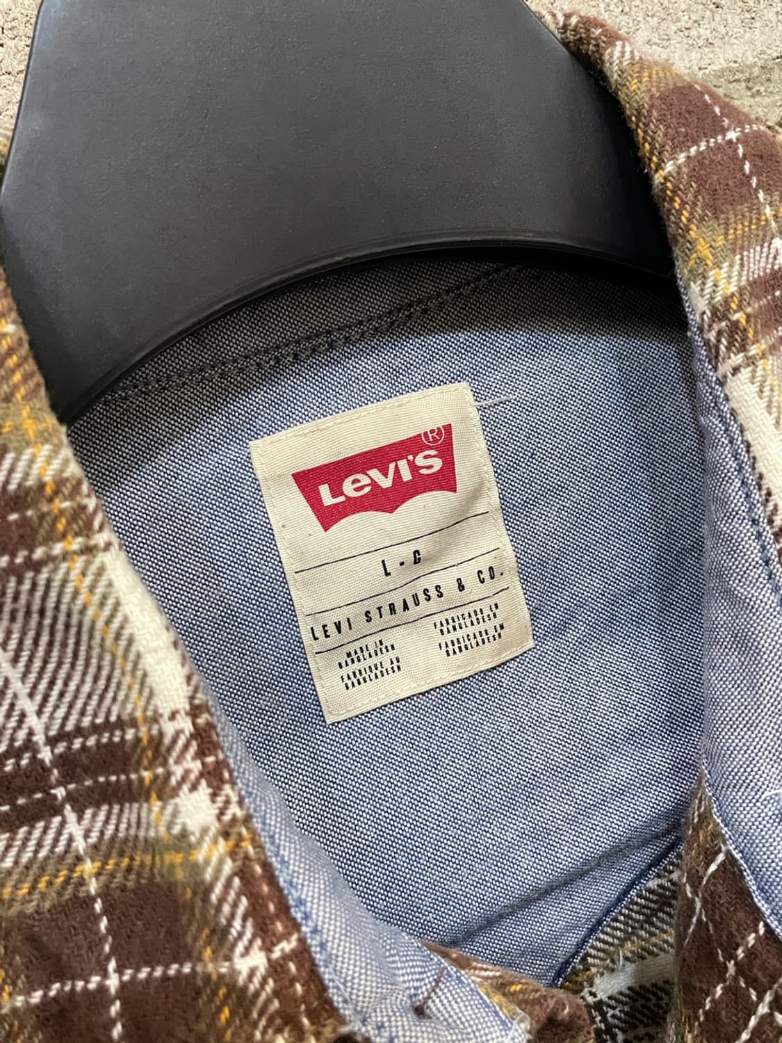 리바이스 웨스턴 체크 셔츠 상품이미지7