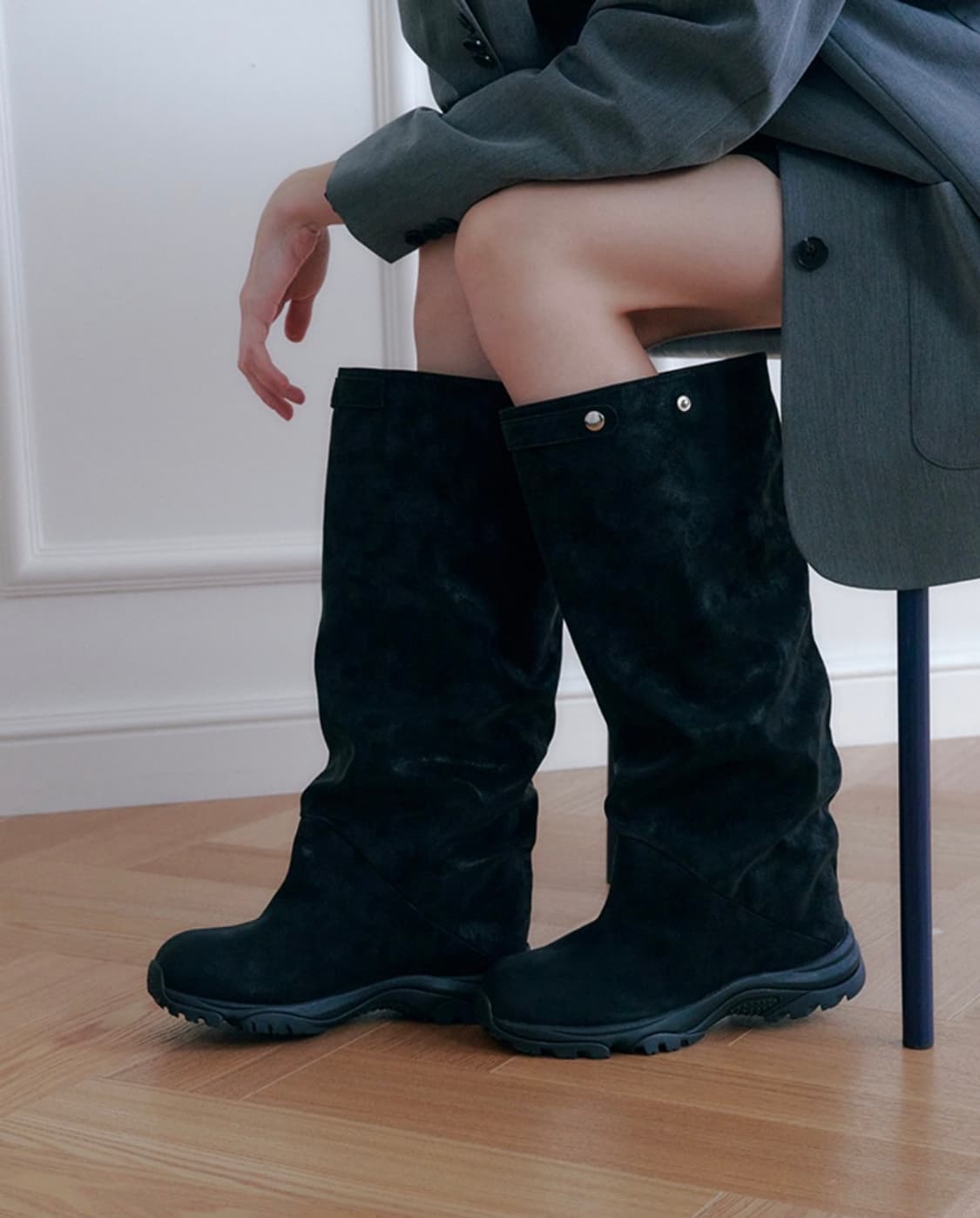 솔트앤초콜릿 이베르 와이드 롱부츠 새상품 240 상품이미지1