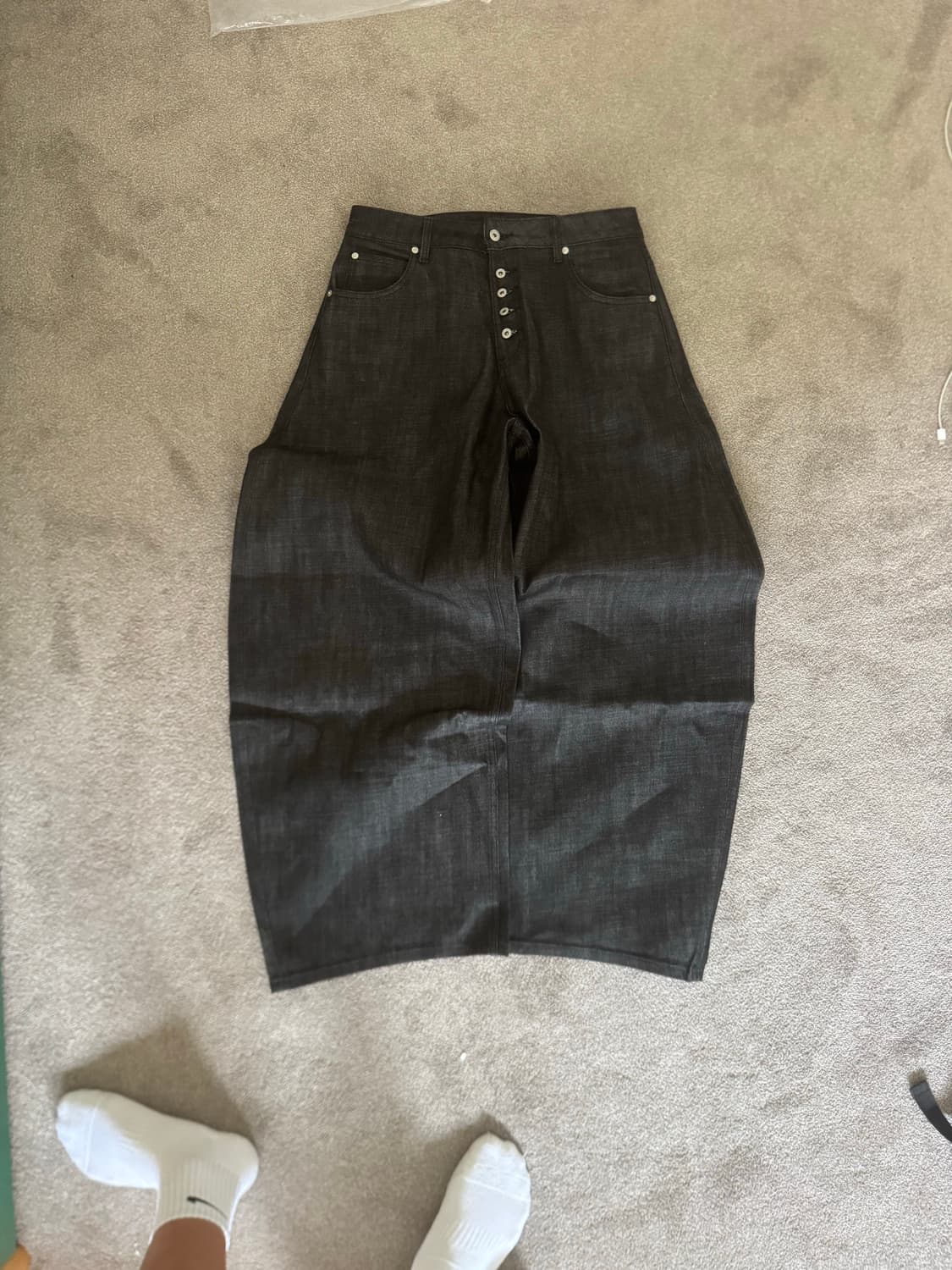 Peoplesense 버튼플라이 블랙 데님팬츠 상품이미지4