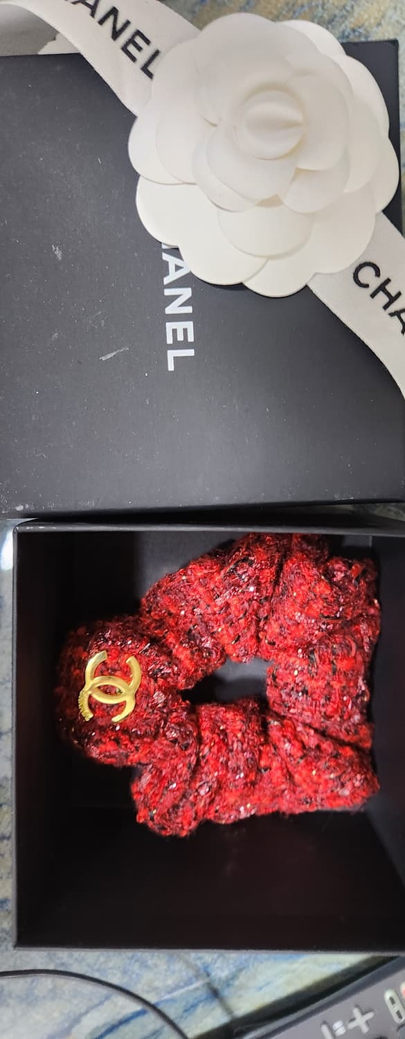 샤넬 트위드 헤어슈슈 상품이미지2
