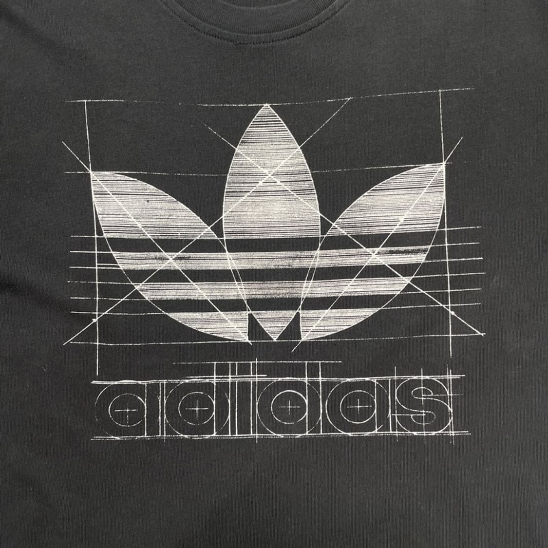 ADIDAS 트레포일 반팔티 블랙 XL 상품이미지3
