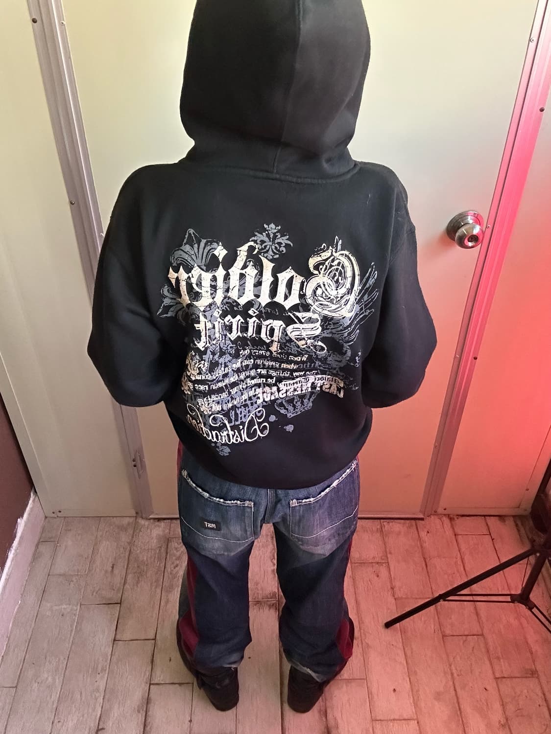 punk printing hooded 상품이미지3