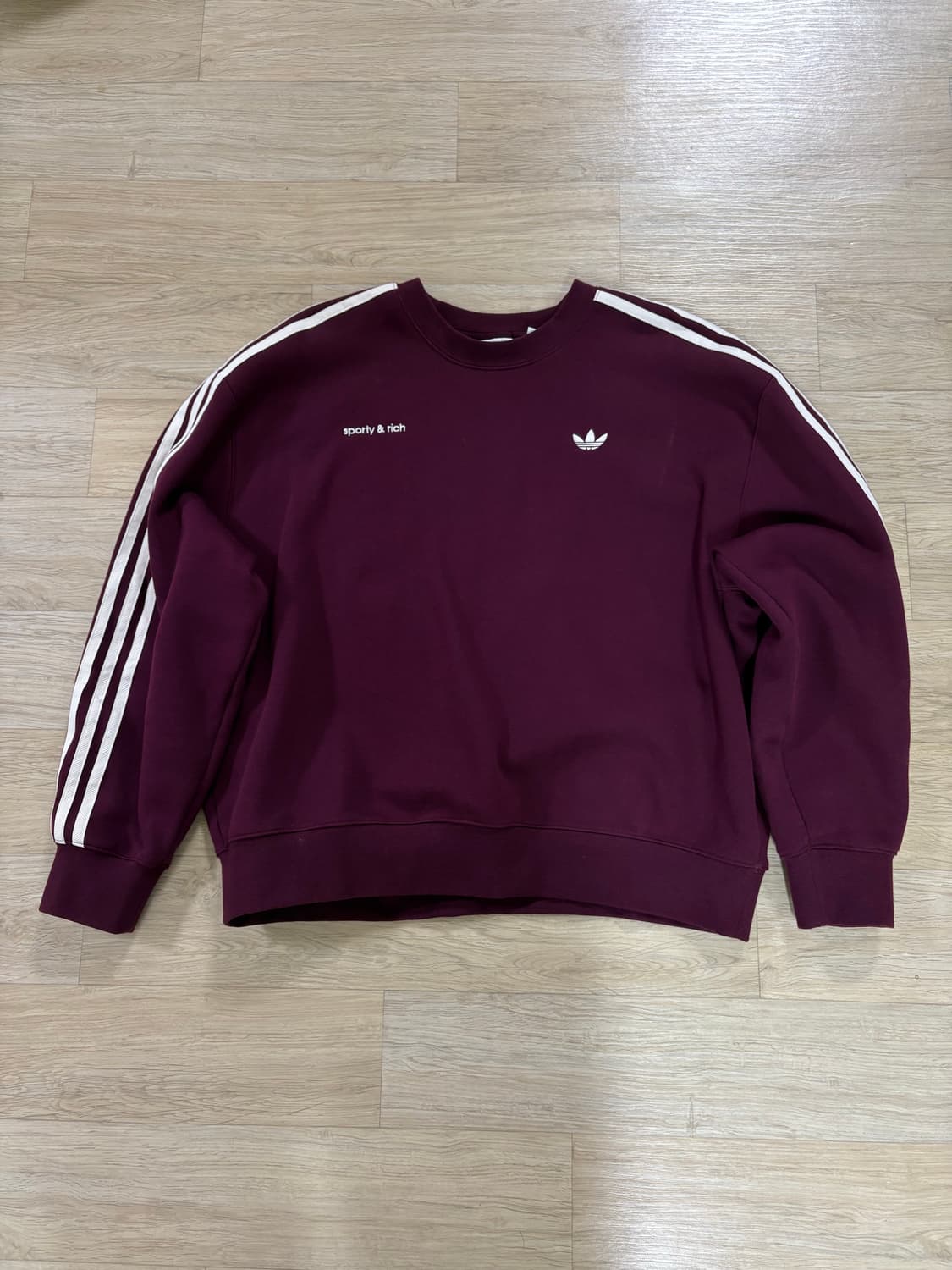 아디다스 x Sporty & Rich 스웨트셔츠 M사이즈 상품이미지1