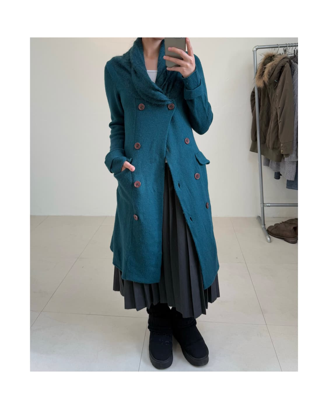 빈티지 모헤어 혼방 가디건 상품이미지4