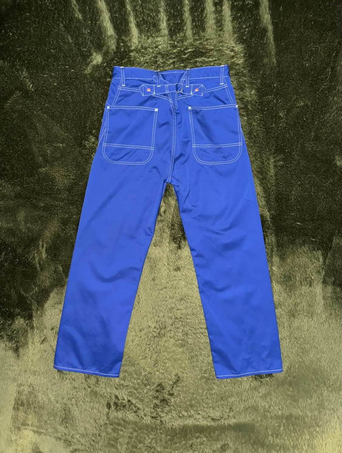 [M] 준야와타나베 꼼데가르송 19FW 신치백 디테일 코튼 팬츠 블루 상품이미지9