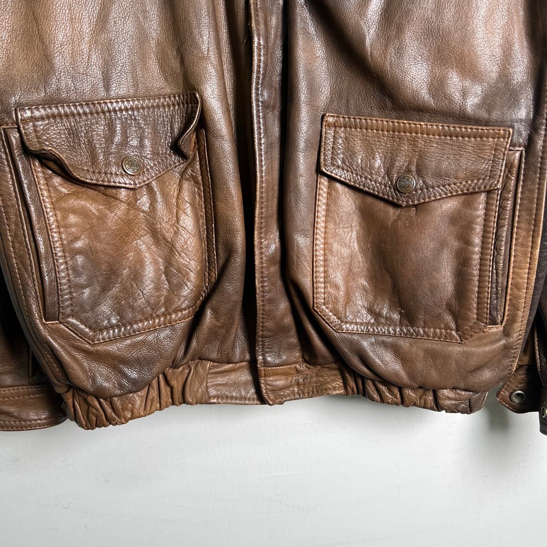 VTG 빈티지 A-2 레더 플라이트 자켓 L 상품이미지5