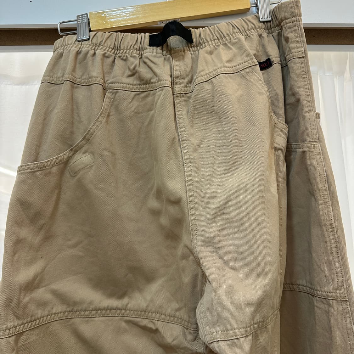 그라미치 베이지 색상의 면바지 L 상품이미지4