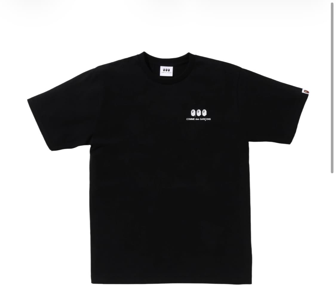 베이프 x 꼼데가르송 오사카 티셔츠 블랙 상품이미지1