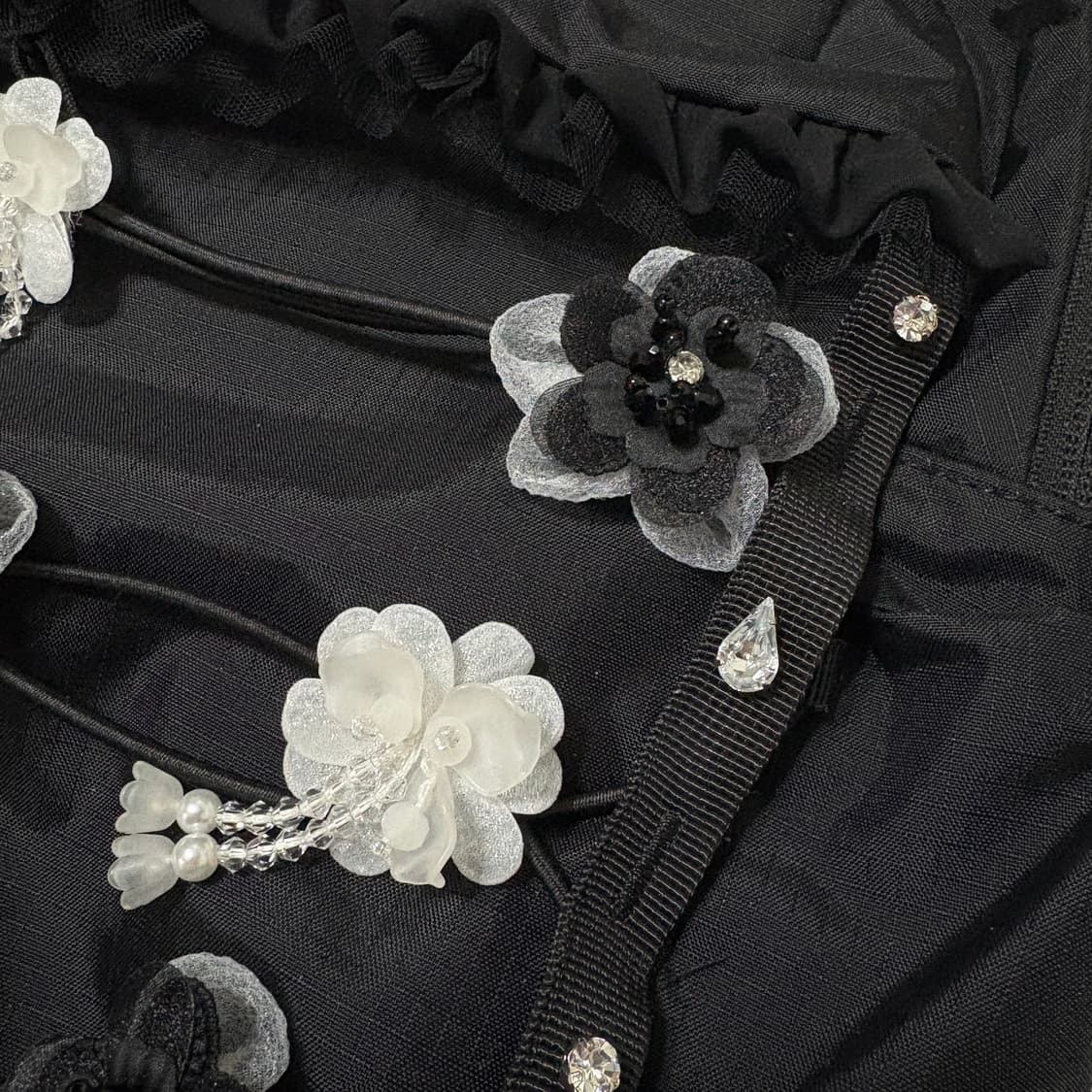 blue flower frill bagpack 상품이미지3