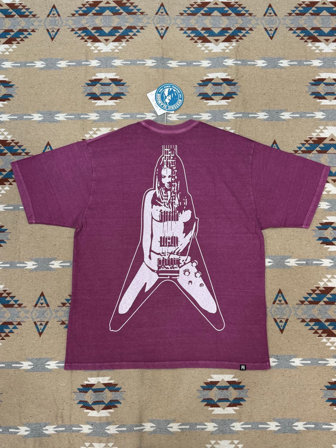 [XL] 히스테릭글래머 기타걸 그래픽 티셔츠 퍼플  상품이미지4