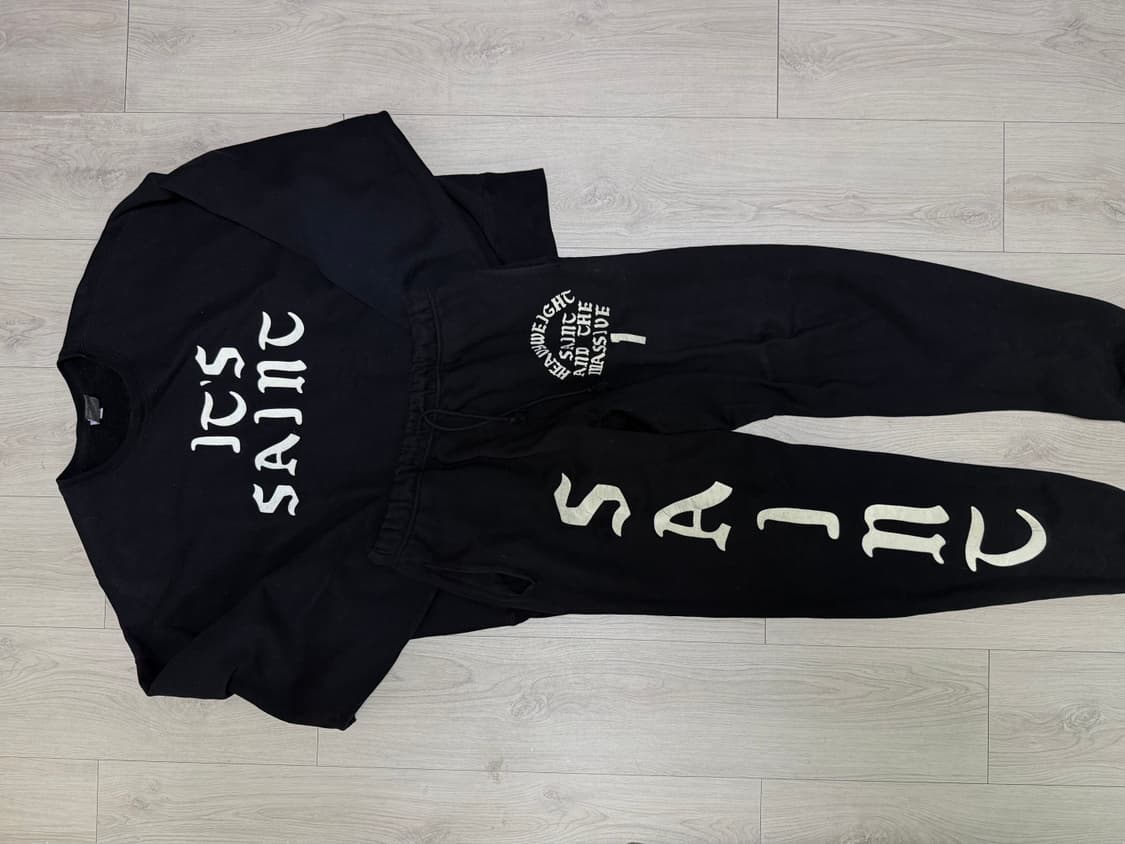 세인트미카엘 잇츠 세인트 스웨트 상하의 셋업 상의XXL 하의L 상품이미지1