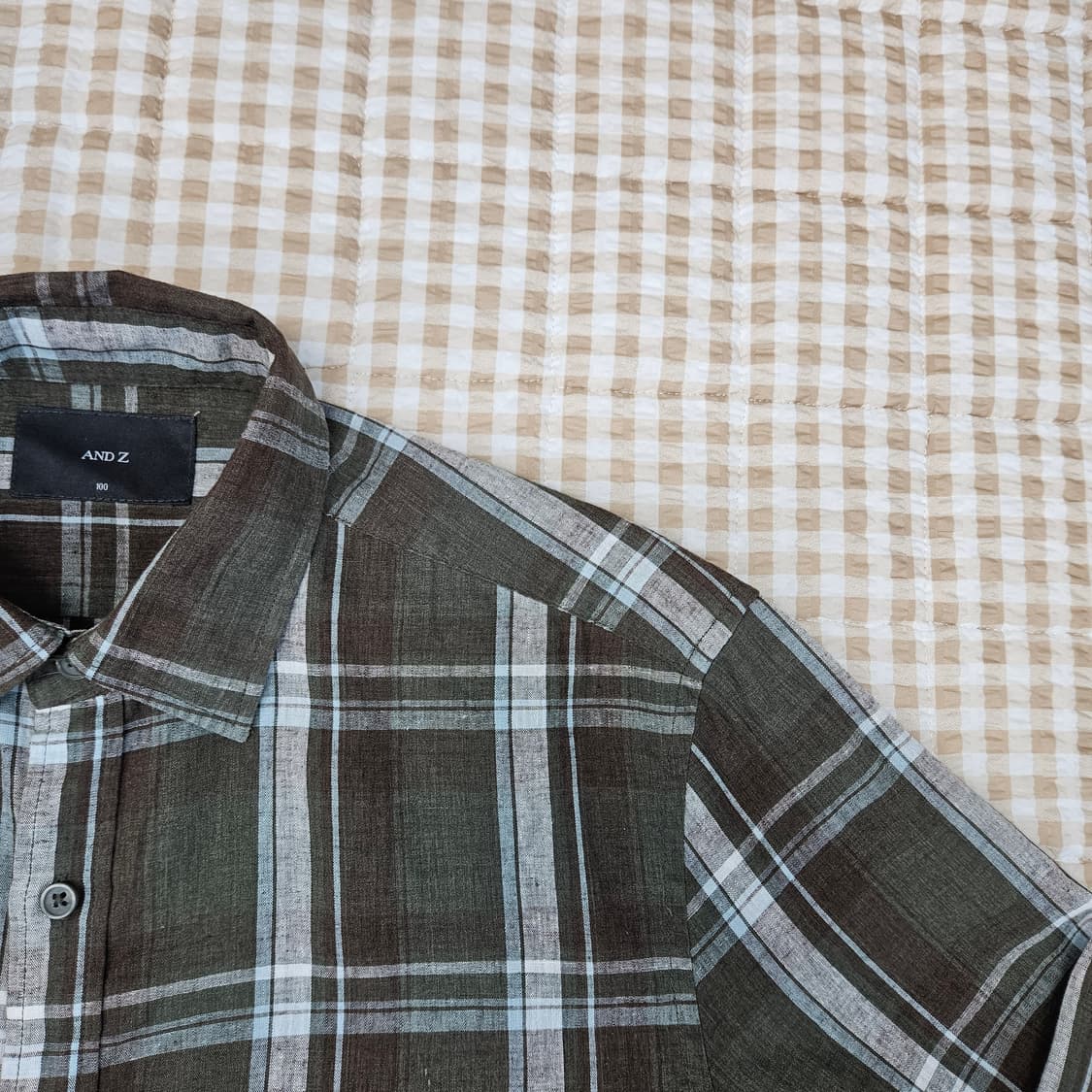 앤드지 린넨 긴소매 셔츠 남자100 상품이미지4