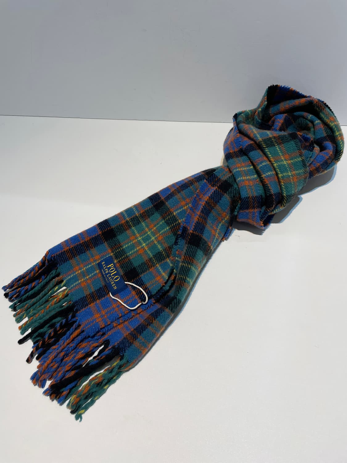 폴로 랄프로렌 포니 로고 체크 숄 목도리 A1531 상품이미지1