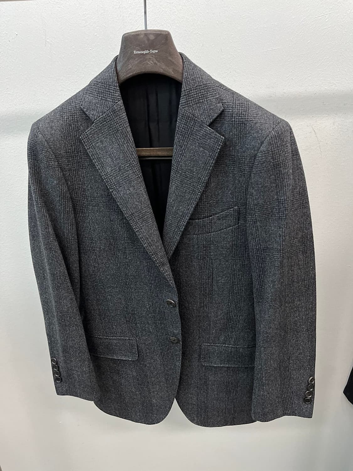 95) 맨온더분 체크 울자켓  상품이미지3