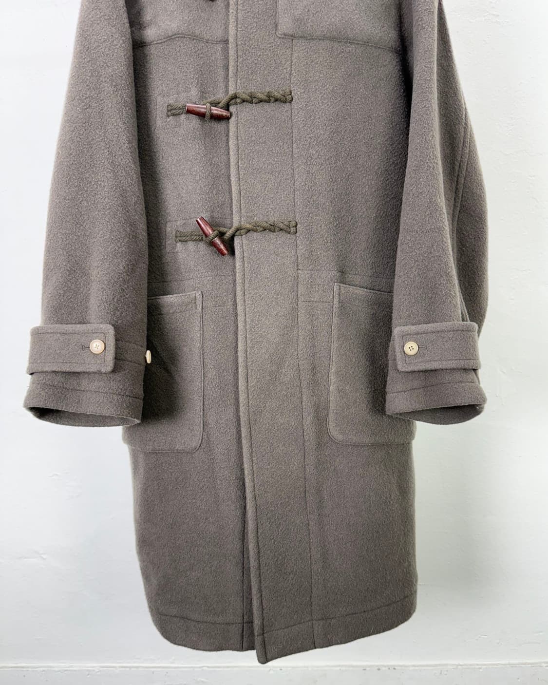 브라운야드 24fw 올리브 더플 후디 롱 코트 상품이미지4