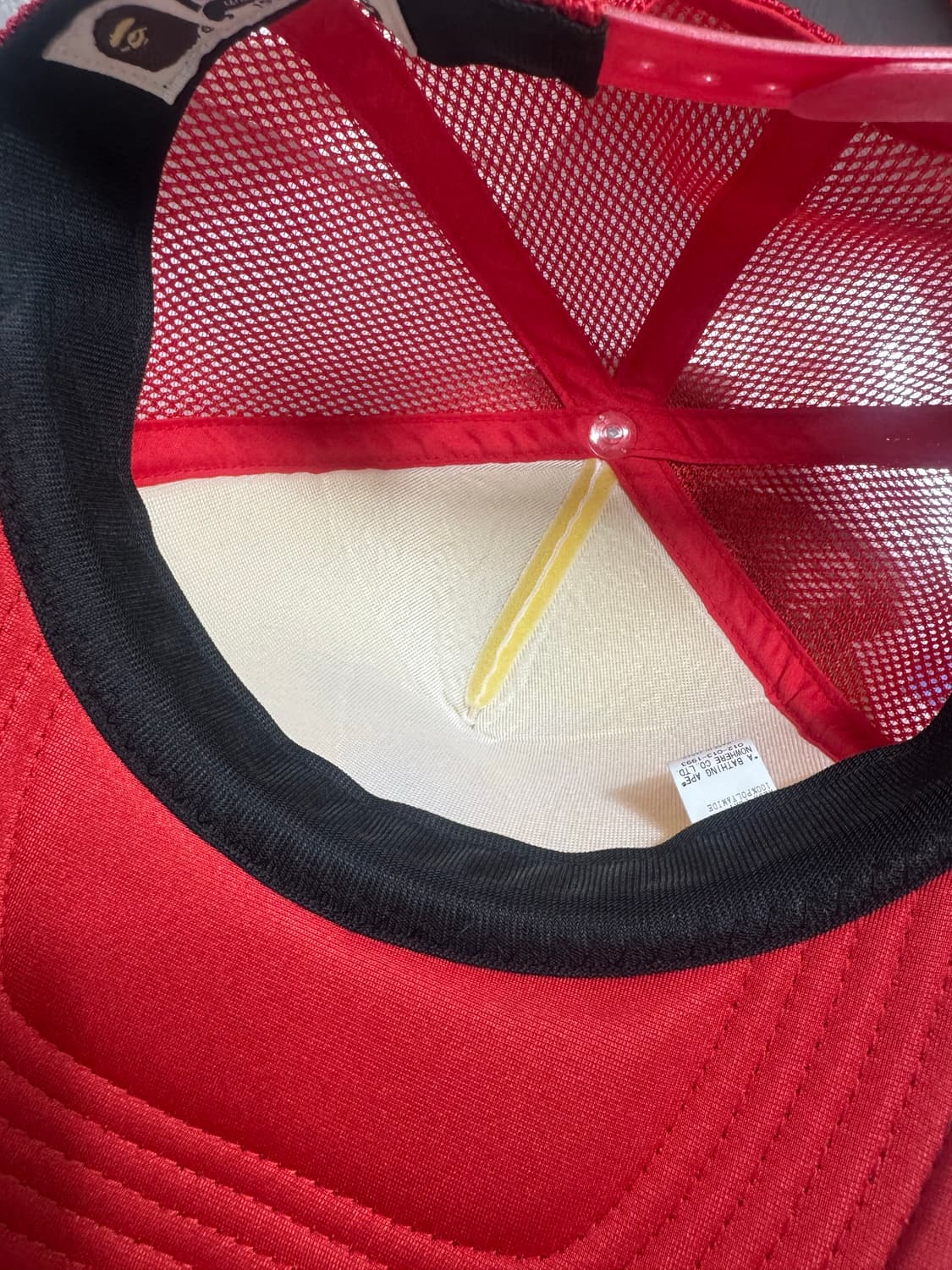 베이프 bape 메쉬캡 레드 상품이미지2