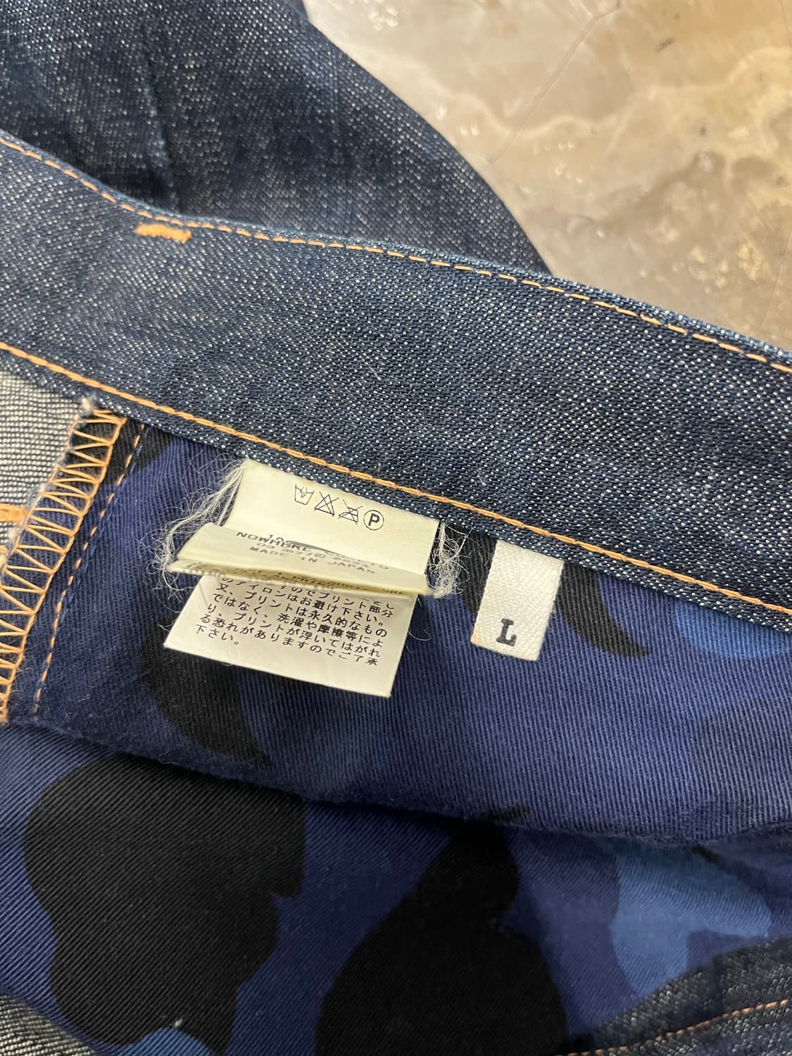 베이프 베이비마일로 데님팬츠 L  상품이미지5