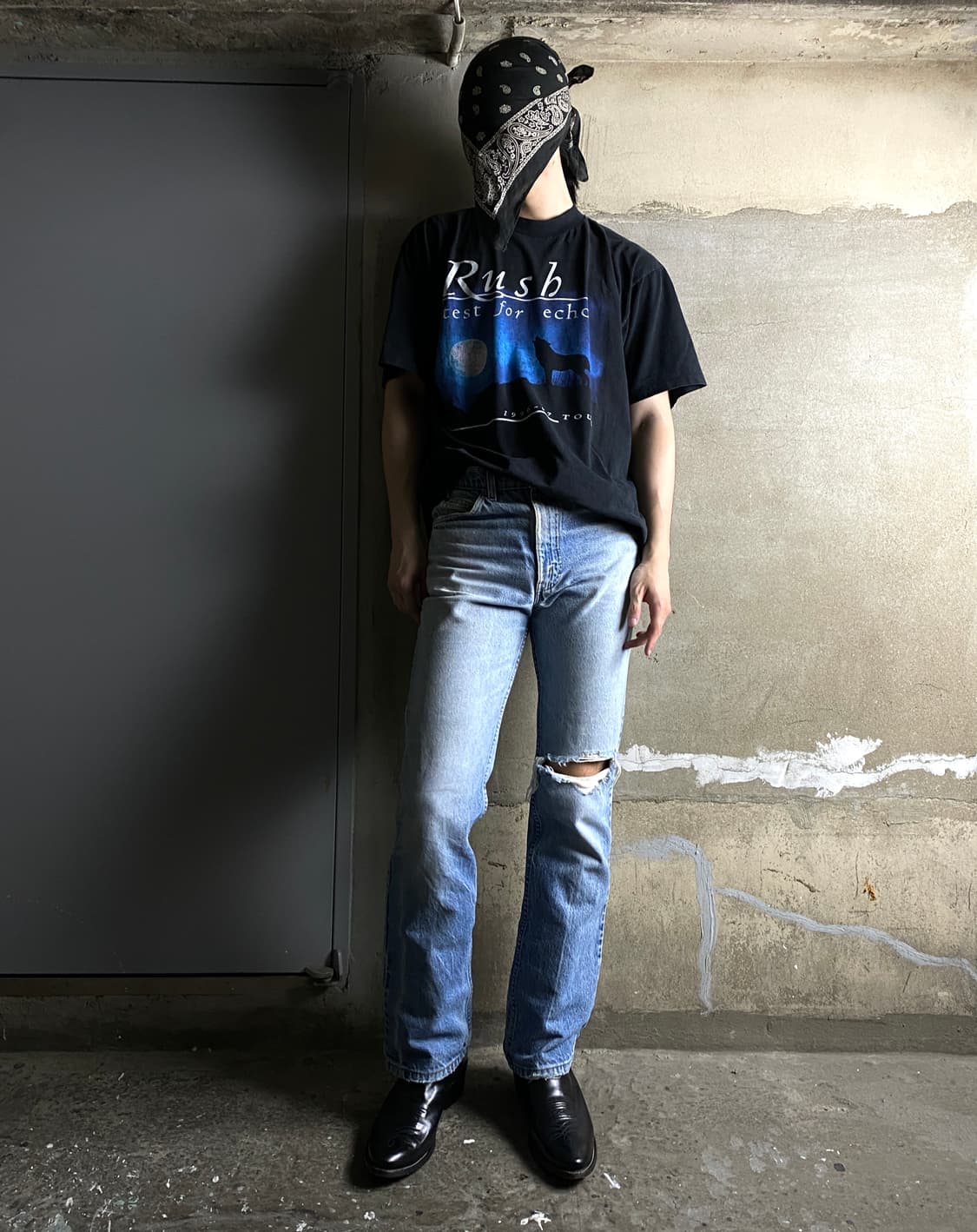 90s 빈티지 러쉬 티셔츠 USA Made 밴드티 상품이미지6