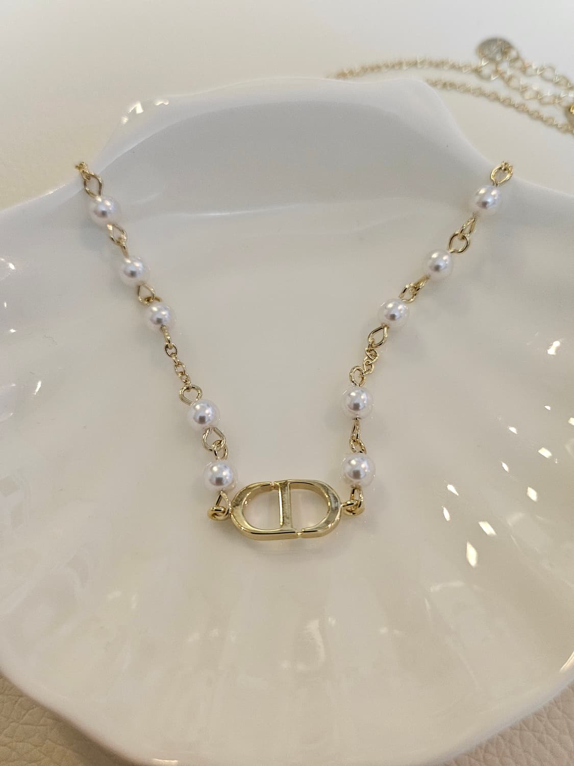 디올 업사이클링  진주 목걸이 상품이미지1
