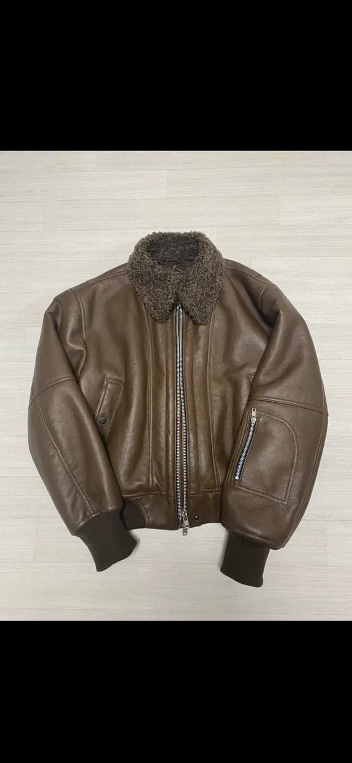 알렌느 3d 폭스 시어링 블루종 브라운 상품이미지1