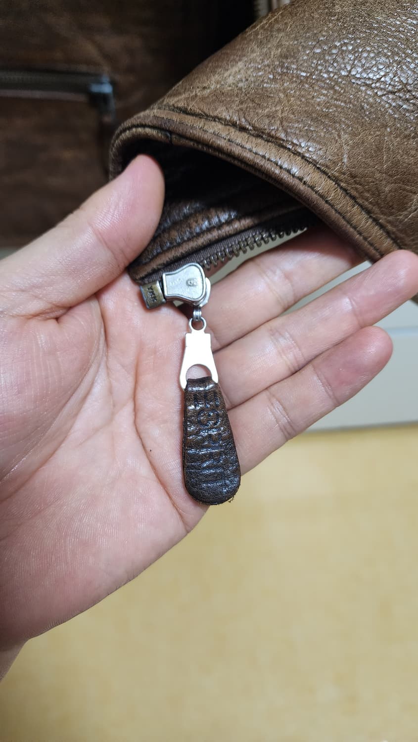 90's Esprit 빈티지 브라운 가죽 조끼 상품이미지7