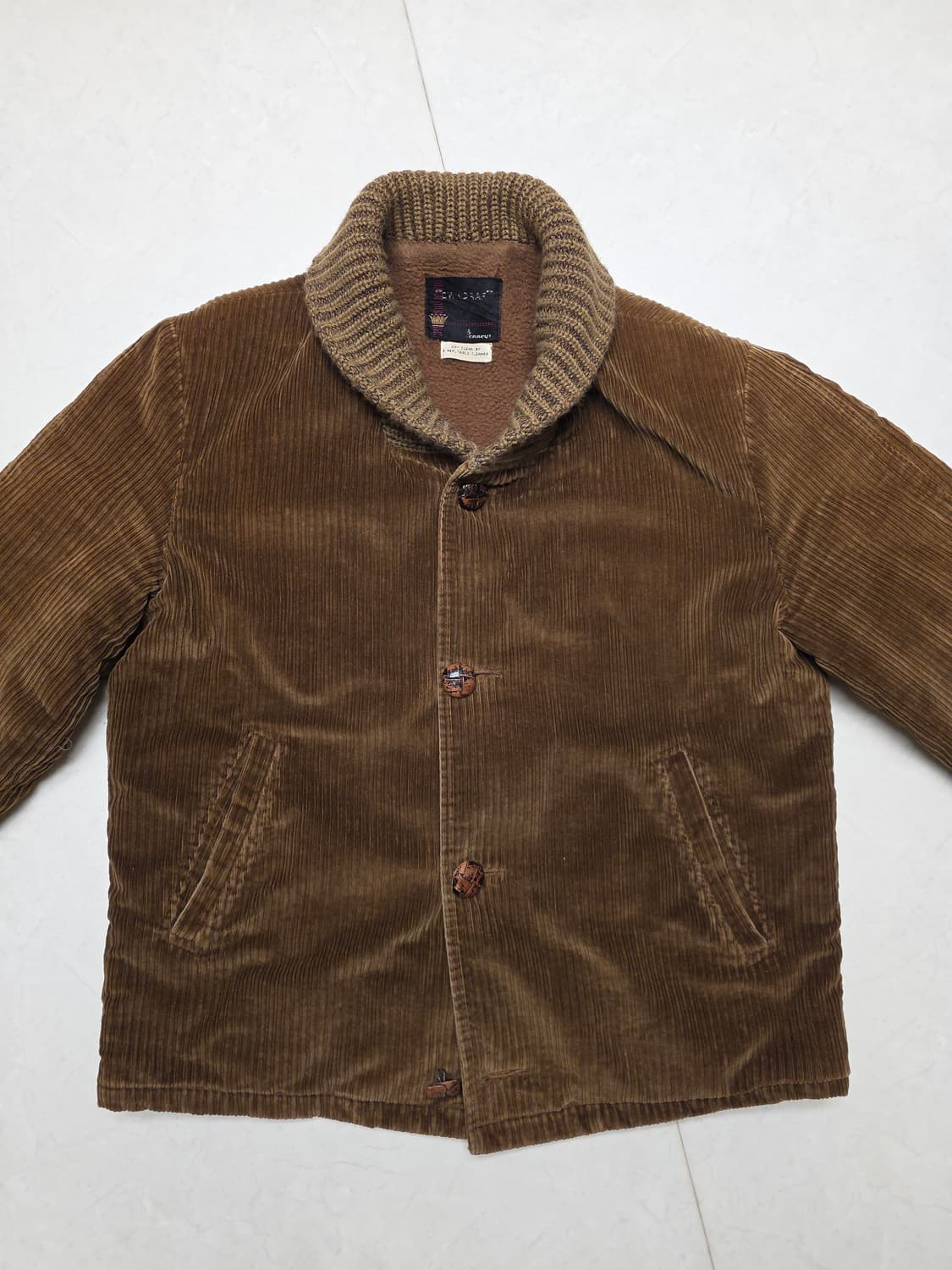 Jc penney towncraft 코듀로이 숄카라 자켓 L 상품이미지1