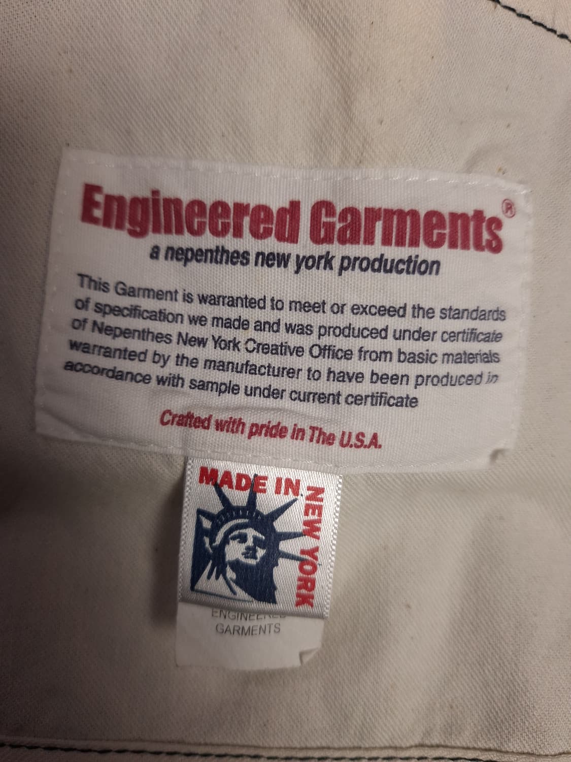 새제품급 오리지날 엔지니어드가먼츠 스트라이프 워크자켓 상품이미지3