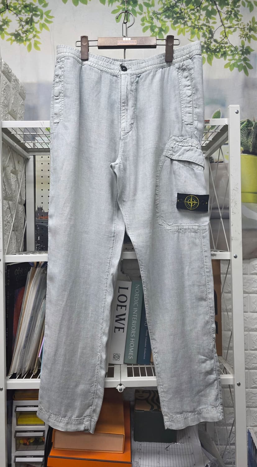 스톤아일랜드 바지 34 린넨 카고팬츠 여름바지  MM95 상품이미지1