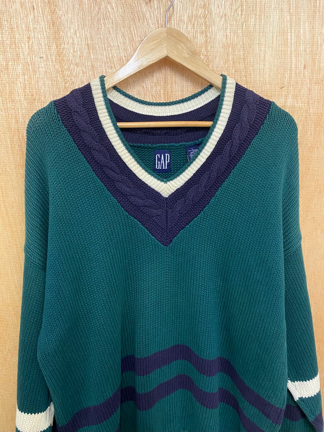90's GAP cricket knit 90년대 올드갭 크리켓 니트 상품이미지3