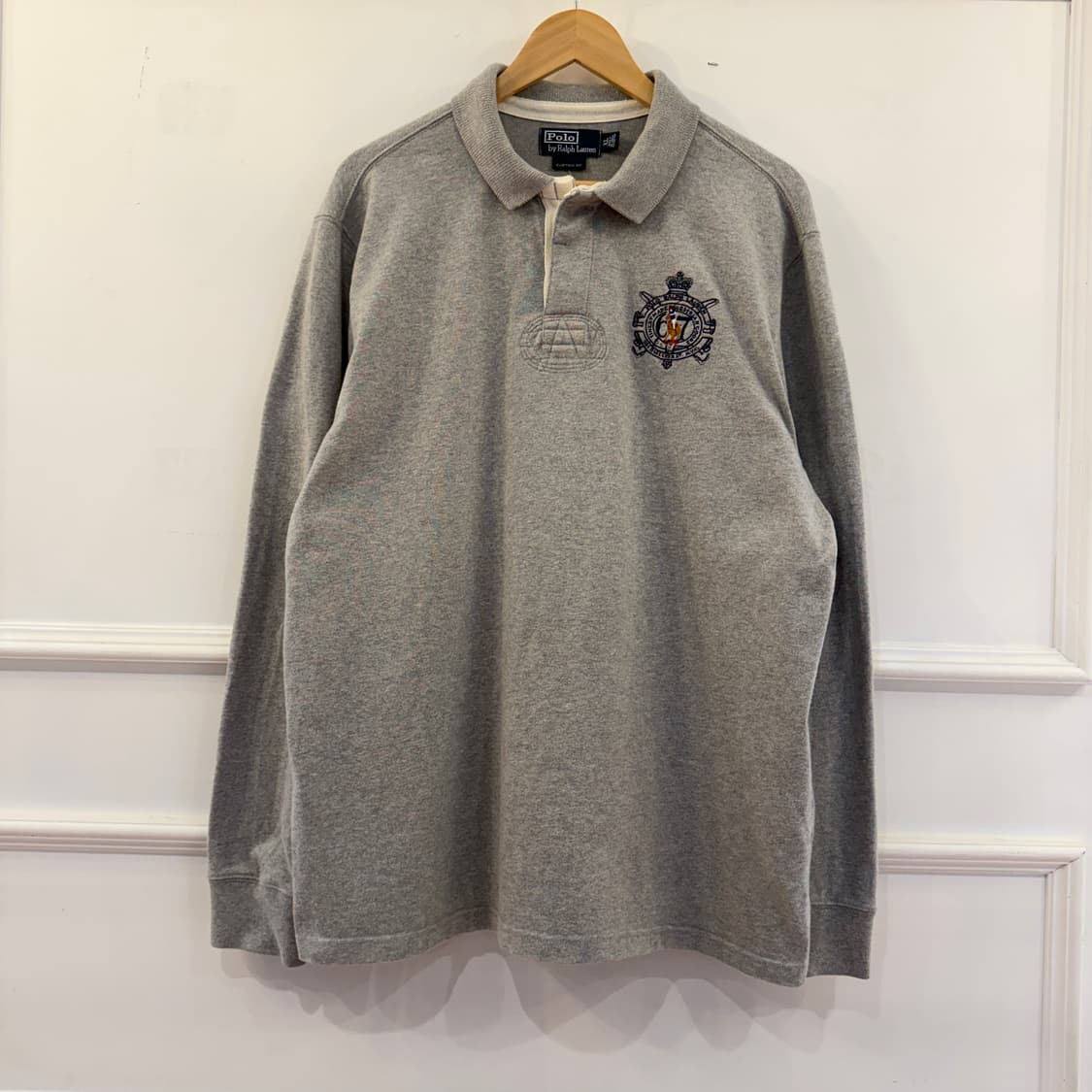 폴로 랄프로렌 그레이 럭비 티셔츠 상품이미지1