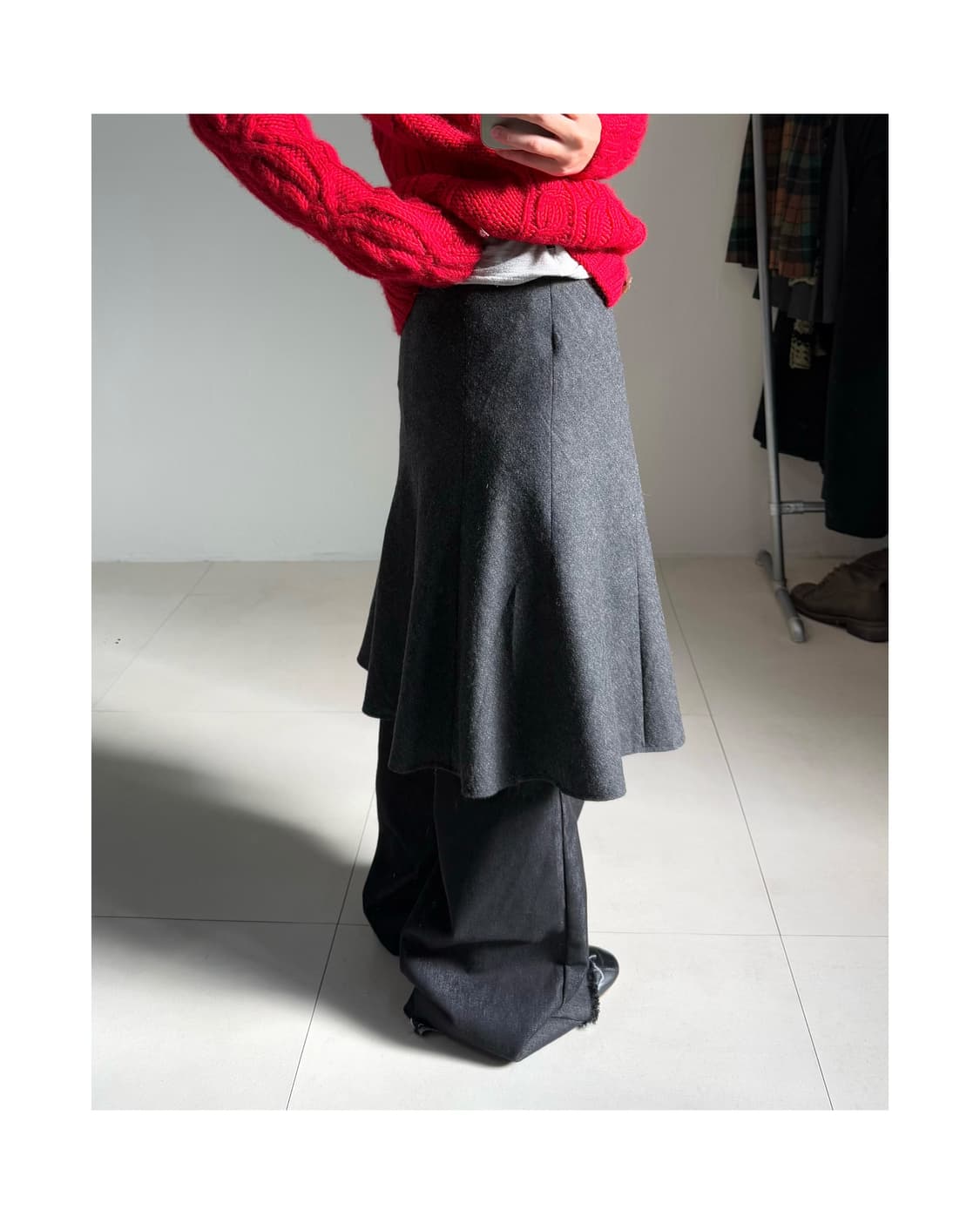 빈티지 미디 스커트 상품이미지2