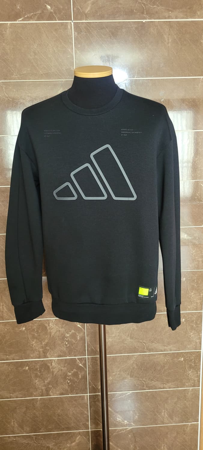 👔남성95사이즈👔아디다스 더블 보스 맨투맨 블랙 상품이미지1