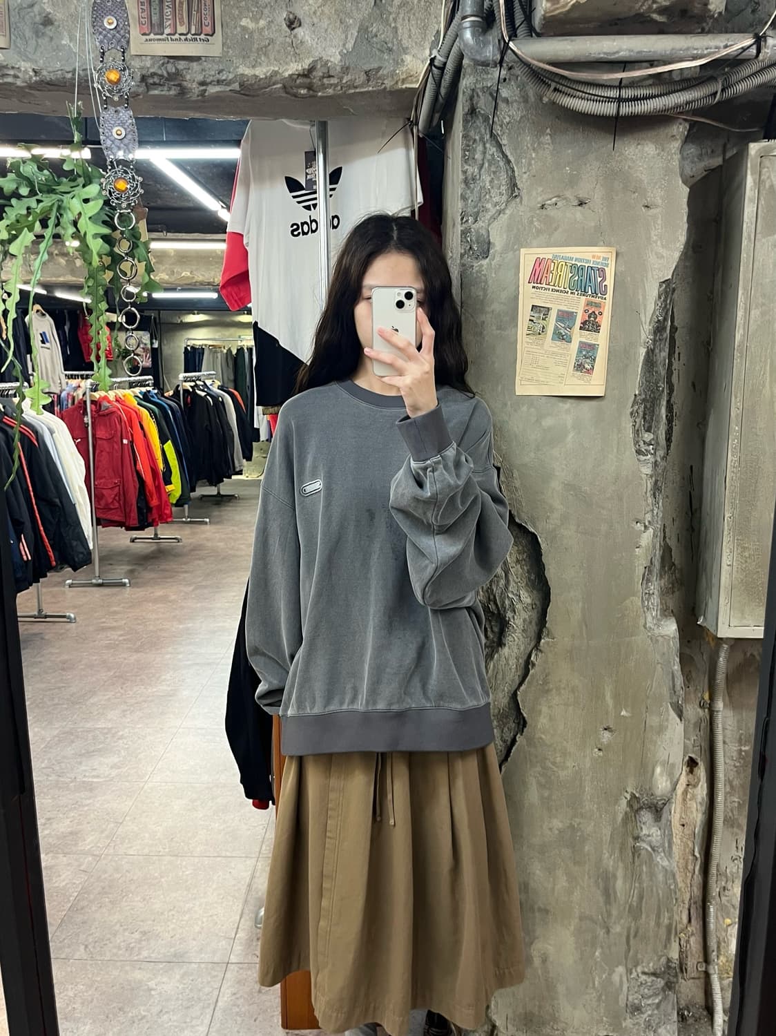 솔리드옴므 맨투맨 차콜 105 #csz1737 상품이미지2