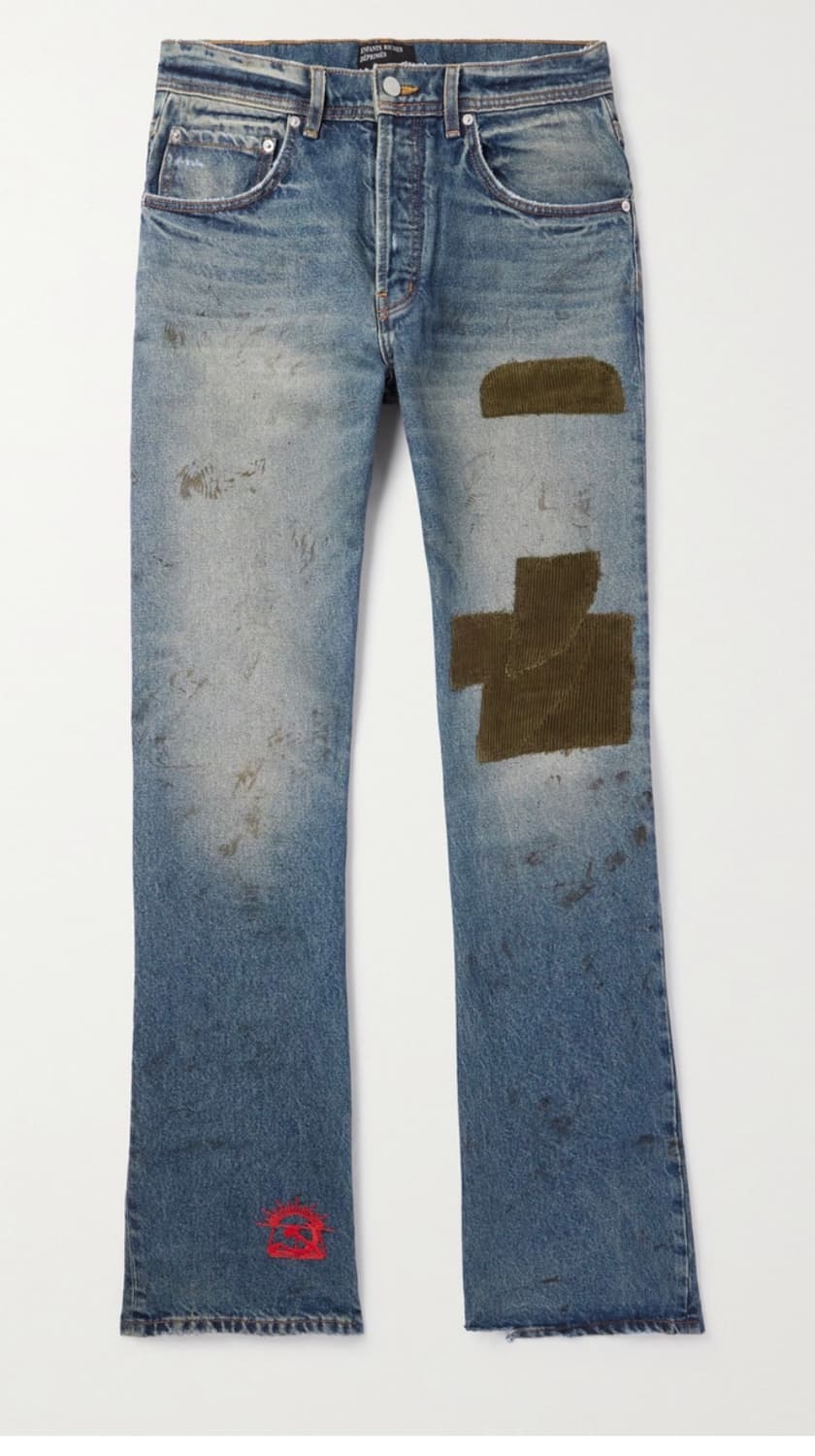 Erd 패치워크 코듀로이 진 상품이미지1