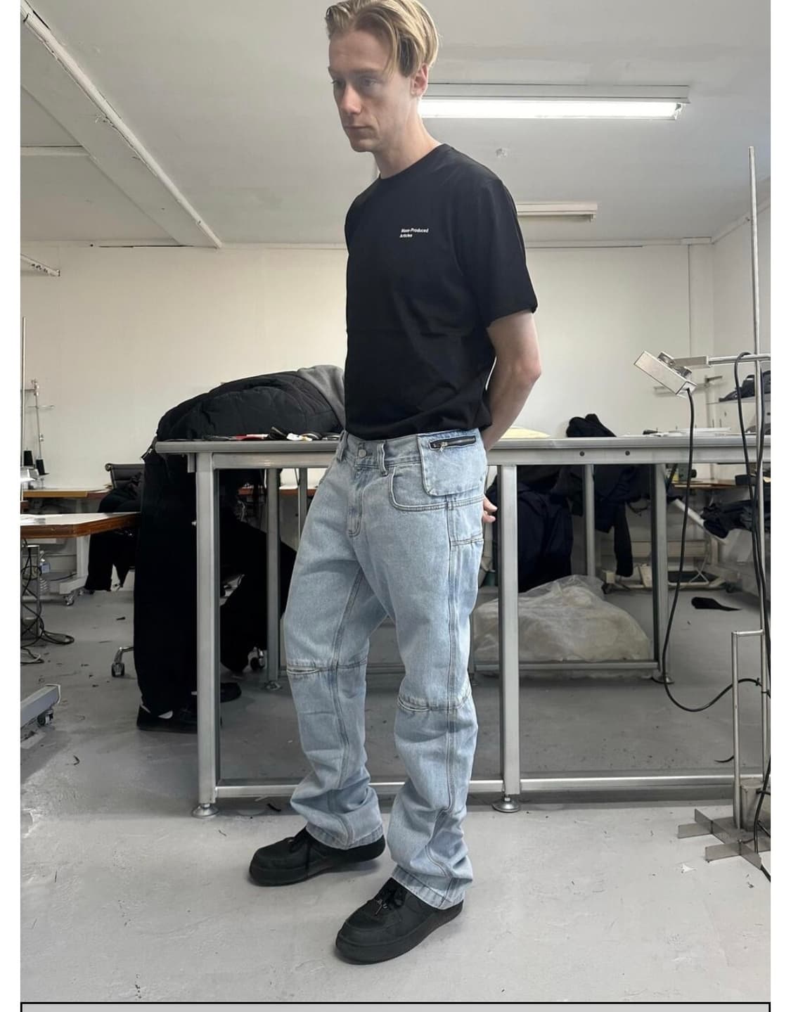 PLASTICPRODUCT MPa BAG PANTS (STEEL BLUE 상품이미지1