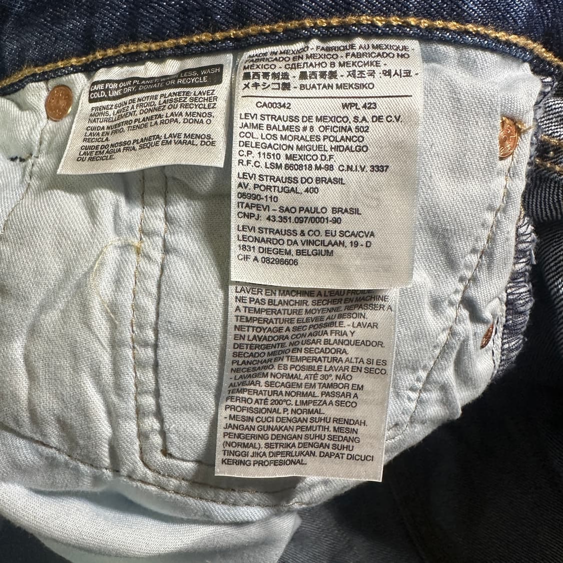 리바이스 501 W32 made in mexico 상품이미지6