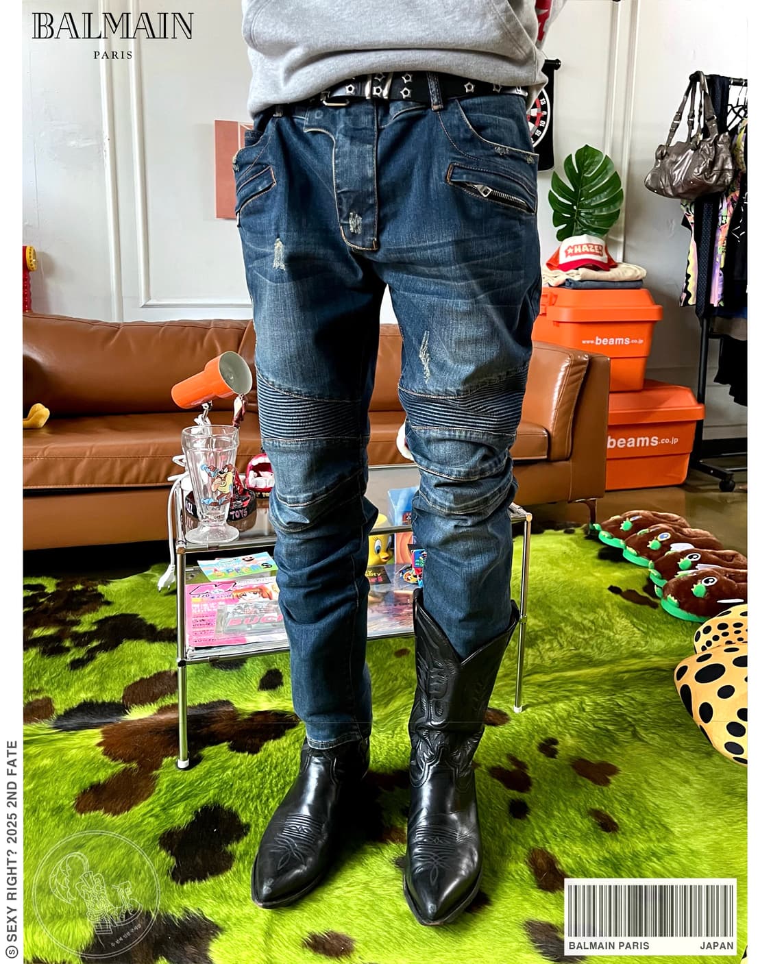 BALMAIN Paris Denim Biker Jeans 상품이미지1